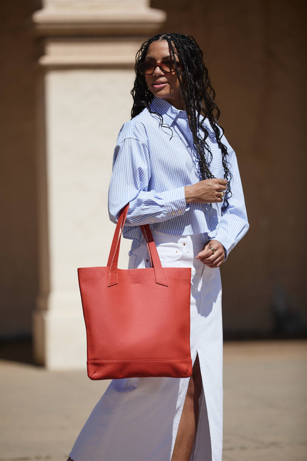 Magazine Tote Pebble Grain