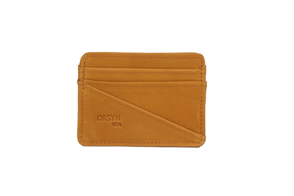 Yosemite Card Case Wallet Oil Tan