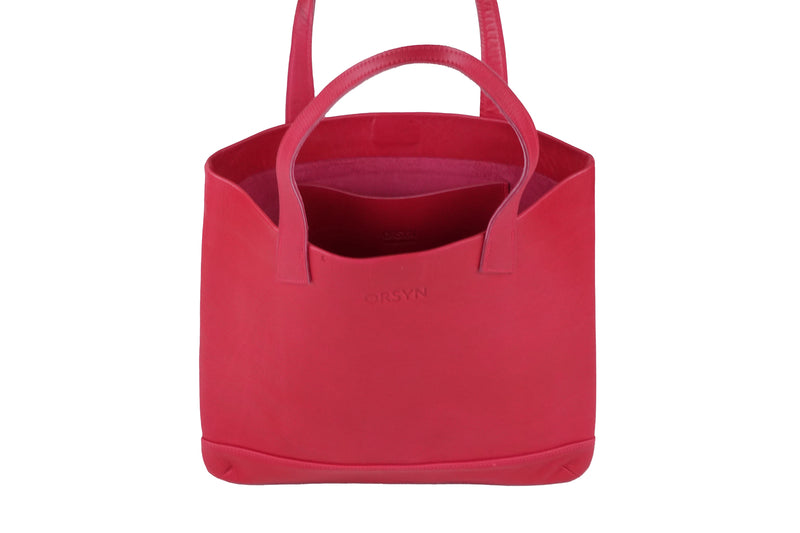 Magazine Tote Smooth Leather